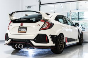Honda Civic Type R Performance Exhaust - AWE Tuning - Cat Back, Track Edition, Triple Tips - Chrome Silver - `17-`27